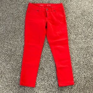 Limited Red skinny jeans or capris